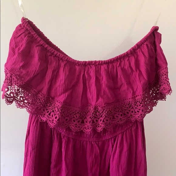 Strapless purple dress small - Picture 6 of 8